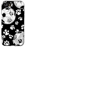 Motif de Football Monochrome Footie Fan Love Game Match Football Coque pour iPhone SE (2020) / 7/8