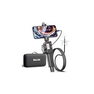Ralcam Endoscope Industriel Caméra Endoscopique - Endoscope Filaire 8,5mm avec 8 LED Caméra d'inspection Canalisation HD 1080P, Borescope Serpent Câble Semi-Rigide de 2m pour Smartphone Android iOS