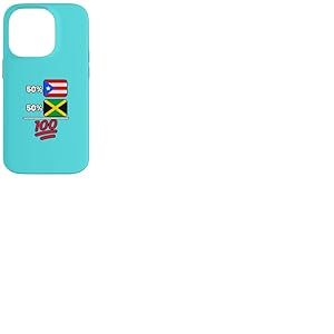 Drapeau jama&iuml;cain Plus Porto-ricain Patrimoine Cadeau Coque pour iPhone 14 Pro