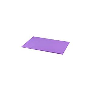 Grunwerg CB-1218P Planche à découper colorée en polyéthylène haute densité hygiénique Violet 45 x 30 x 1 cm Code couleur pour éviter la contamination croisée Convient pour les personnes allergiques