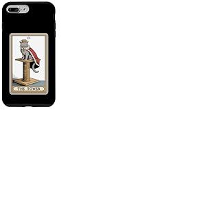 Arbre à chat mystique The Tower Tarot Card Coque pour iPhone 7 Plus/8 Plus