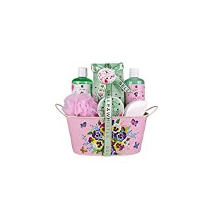 Ensemble de bain et de douche accentué BELLE & WHISTLE Ensemble de beauté de 7 pièces dans une baignoire décorative vintage magnifiquement collée