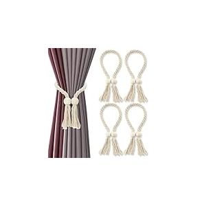 AiQInu 4 Pièces Embrasse Rideau Magnetique, Embrasse pour Rideaux, Attache Rideau Aimantée, Aimant Rideau pour Maison, Décoration, Bureau, Hôtel
