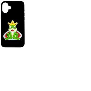 Grenouille Roi Couronne Coque pour iPhone 16 Plus