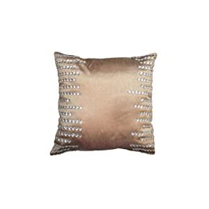 My Flair 35.07LH en zeitlosstil Coussin 45 x 45 x 8 cm en Polyester Beige avec dekosteinen