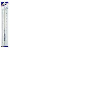 Helix L30 Règle grossissante en plastique transparent avec grossissement x2 300 mm