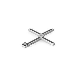 HENDI Balance de cuisine pliable, avec &eacute;cran LCD, poids max. 5 kg, balance num&eacute;rique, 1 pile CR2032, 219x180x(H)16mm, m&eacute;tal, ABS