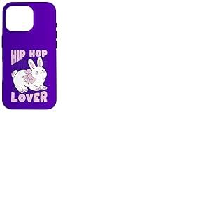 Lapin Hip-hop Amoureux Kawaii Mignon dr&ocirc;le Coque pour iPhone 16 Pro