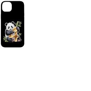 C'est mon ème anniversaire Panda 4 ans Panda B-Day Coque pour iPhone 14 Plus