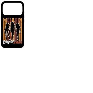 M&eacute;lanine Cowgirl Swag Africain Western Rod&eacute;o Histoire des Coque pour iPhone 17 Pro