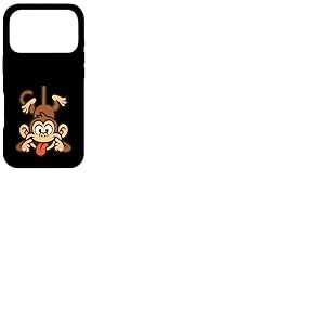 Dr&ocirc;le de Singe Suspendu &agrave; l'envers en tirant la Langue Coque pour iPhone 17 Pro