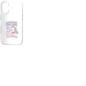 Licorne dansante Magique 5&egrave;me Anniversaire Coque pour iPhone 17