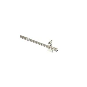 Flair Deco Klemm Barres, Disque poteaux avec Boule endstück, 4 pièces, ausdrehbar, métal, Aspect Acier Inoxydable 30–50 cm