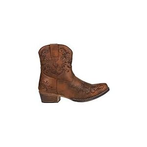 Roper Botte Western vintage en similicuir à bout rond pour femme, Beige (peau), 38.5 EU