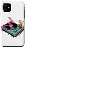 Glitch Art Platine Disque Vinyle Musique Coque pour iPhone 11