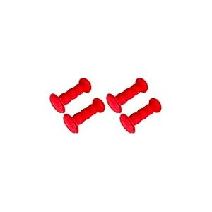 cyclingcolors Paire de poign&eacute;e v&eacute;lo 19mm Longeur 85mm draisienne Trottinette Tricycle Paire s&eacute;curit&eacute; ferm&eacute;e, Rouge (Lot de 2)