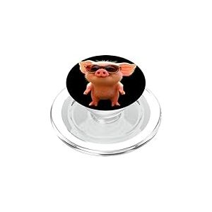 Cochon Domestique Amour Petit Cochon Porcelet PopSockets PopGrip pour MagSafe