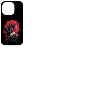Cr&acirc;ne de Dragon Goth Lune Noir Gothique Femmes Cr&acirc;ne Dragon Coque pour iPhone 14 Pro