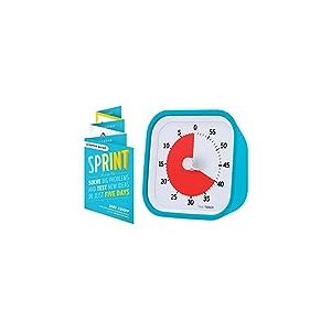 Time Timer MOD Sprint - Minuteur visuel de 60 minutes - Pour l'apprentissage en classe des enfants, l'outil d'école à la maison, l'horloge de bureau des enseignants et les réunions (bleu ciel)