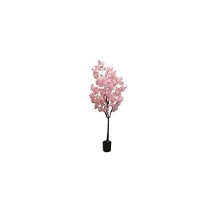 Zstar Cerisier en Fleurs Artificiel en Pot - 150 cm - Plante réaliste en Pot - pour Salon, Chambre à Coucher, Bureau - Décoration