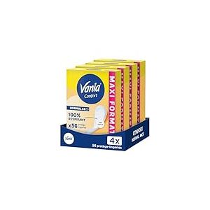 VANIA Confort prot&egrave;ge-lingeries normal sans parfum (bo&icirc;te de 56 pi&egrave;ces) (Lot de 4)