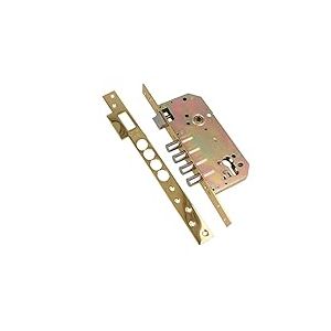 Amig - Poignée de Porte avec Serrure en Acier Bronzé | Bas de Porte Adhésif Brosse | Grille Aération Bronze | Triple Prise avec Cadenas Arc Long, Acier, Laiton Nickelé