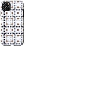 Carrelage &eacute;gyptien (2) octogonal Ambre et Bleu Personnel Coque pour iPhone 11 Pro Max