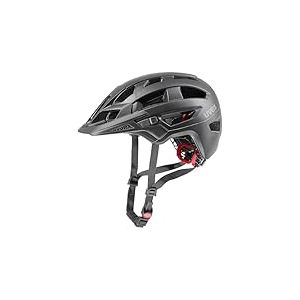 uvex Finale 2.0 - Casque VTT sûr pour Femmes et Hommes - Ajustement Individuel - Extensible avec éclairage LED - Black Matt - 52-57 cm