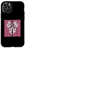 Ruban rose coyote chasseur coyote, coquette Coque pour iPhone 11 Pro