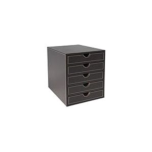 Osco Faux Leather 5 Tier Paper Sorter - Brown BPU5TPSP