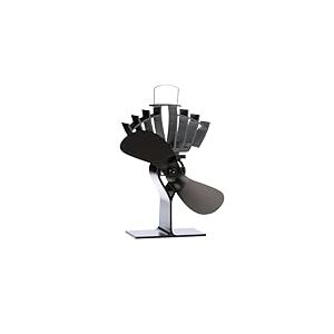 Ecofan UltrAir, ventilateur de poêle à bois de style classique, alimenté par la chaleur, 212 m3/h, lame en noire de 20,07 cm (7.9 po)