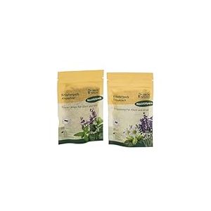 GRÜNSPECHT 1503-V5 Lot de 3 tampons à base de plantes pour un sommeil réparateur et un temps de rhume, apaisants, avec 3 tampons « Temps de rêve » et « sans respiration »