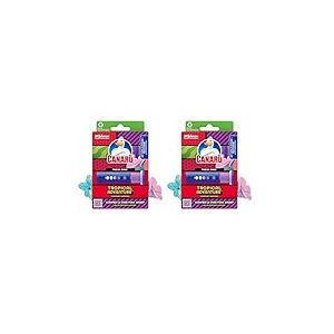 Canard WC Fresh Disc Edition Limitée Tropical Adventure - Bloc WC Sans Cage Nettoyant - Nettoie à 360° - Nouvel Emballage 100% Carton - 1 Diffuseur + 1 Recharge (Lot de 2)