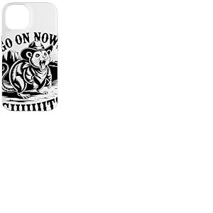 Go On Now Giiiit Lémurien Cowboy Humoriste Western Coque pour iPhone 14