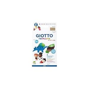 GIOTTO Patplume - Assortiment p&acirc;te &agrave; modeler 8 x 33g tons peau
