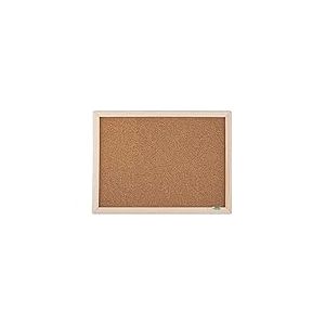 D.RECT Tableau d'affichage en liège 60x90 cm – Cadre en bois naturel - Tableau mémo mural pour bureau ou maison, orientation horizontale ou verticale