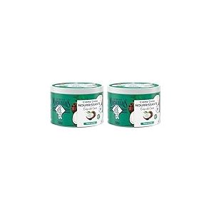 Le Petit Marseillais | Crème Corps Nourrissante Eau de Coco (pot de 380 ml) – Crème hydratante pour peaux sèches – Formule vegan 95% d'origine naturelle (Lot de 2)