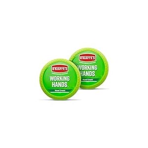 O'Keeffe's Working Hands, pot de 96 g (lot de 2) – Crème pour les mains extrêmement sèches et craquelées | Augmente instantanément les niveaux d'humidité, crée une couche protectrice et empêche la