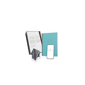 Rocketbook Core Carnet de Notes à Spirales Réutilisable, Taille Executive 15 cm x 22,4 cm, Bleu Clair - Pointillé, Connecté à l’Application, Effaçable, Durable, École, Travail et Projets Créatifs