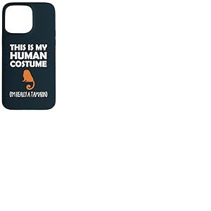 C'est mon costume humain, je suis vraiment un tamarin Coque pour iPhone 15 Pro Max
