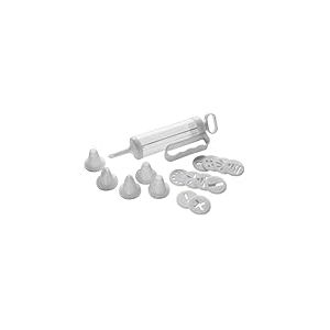 Premier Housewares 0806527 Seringue à Pâtisserie avec 15 Différentes Douilles pour Décoration et Glaçage de Gâteaux en Polypropylène Blanc