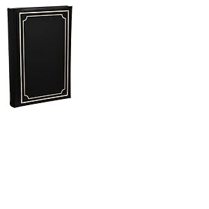 Arpan Large 6x4 Deluxe Housse rembourrée Bookbound Slip In Memo Album photo pour 300 photos - Noir