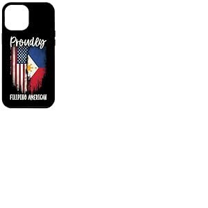 Moitié philippin moitié Drapeau américain américain philippin américain Coque pour iPhone 12 Pro Max