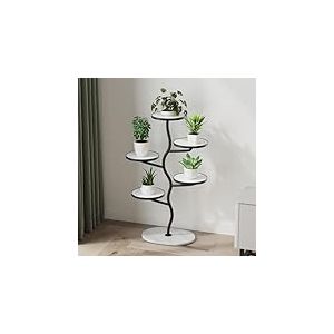 Zstar Support pour plantes en métal - Étagère à plantes à plusieurs niveaux - Escalier de plantes - Design de branche emboîtée - Étagère haute pour l'intérieur, salon