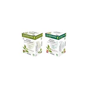 Infusion confort digestif • Digestion • Transit • Menthe poivrée • Fenouil • 30 sachets & Infusion Respiratoire • Concentrés Végétaux Solubles • Issu de l’agriculture biologique 30 sachets