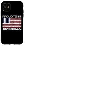 Drapeau am&eacute;ricain am&eacute;ricain avec Drapeau am&eacute;ricain Coque pour iPhone 11