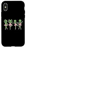 Ballerines Alien Tutus Rose Danse Mignon Ballet Coque pour iPhone X/XS
