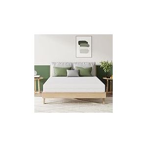 Novilla Matelas 140x190, 18CM, Matelas en Mousse en Matériau Bambou, Certifié Sûr et Fiable par CertiPUR-US et Oeko-TEX, Démontable et Lavable, Tissu Doux pour La Peau, Soutien Confortable