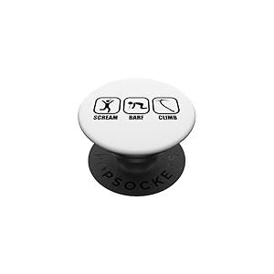 Scream, Barf, Climbing Barfies Screaming Barfies PopSockets PopGrip Adh&eacute;sif