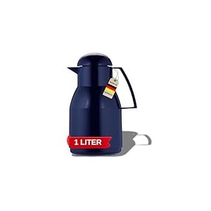 Helios Bouteille Isotherme en Plastique, Plastique, Bleu fonc&eacute;, 1,0 Liter